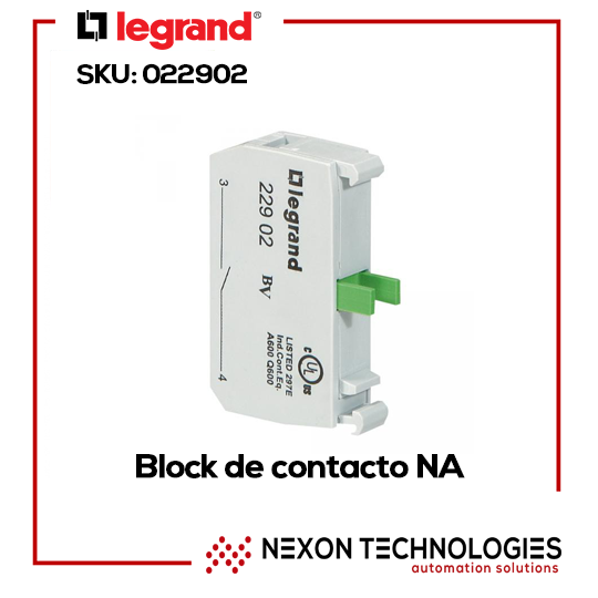 Rey Lear Derecho negar BLOQUE DE CONTACTO NA Legrand | 022902 - Nexon Technologies