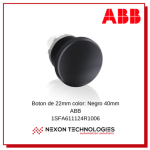 Pulsador negro ABB 1SFA611124R1006