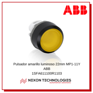 Pulsador iluminado amarillo ABB 1SFA611100R1103