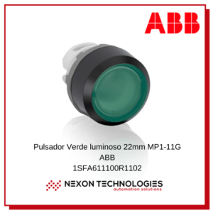 Pulsador verde iluminado ABB 1SFA611100R1102