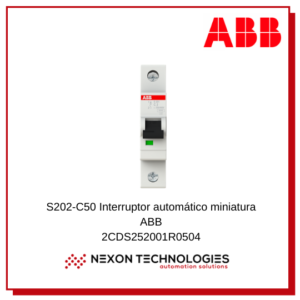 Disyuntor mini 50A ABB 2CDS252001R0504