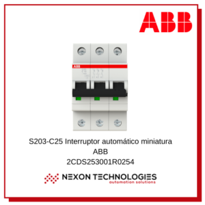 Disyuntor mini 25A ABB 2CDS253001R0254
