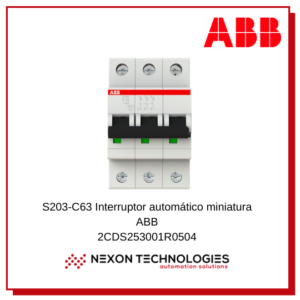 Disyuntor mini 50A ABB 2CDS253001R0504