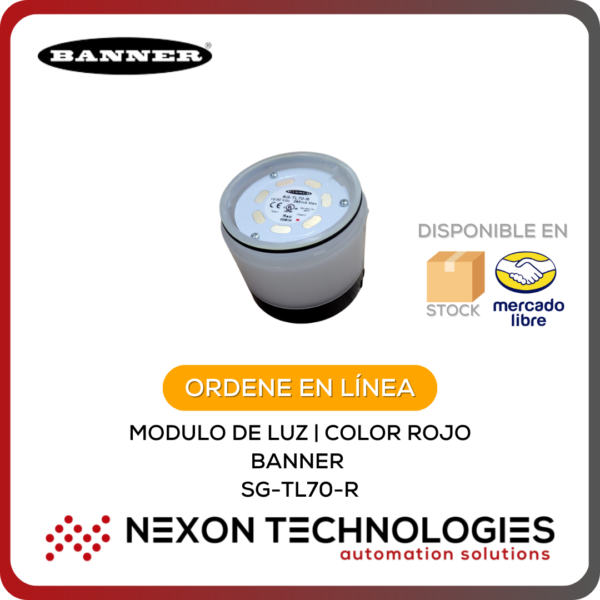 MODULO DE LUZ | COLOR ROJO BANNER | SG-TL70-R